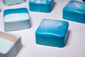 multicolored beautifully decorated handmade candies with fillings