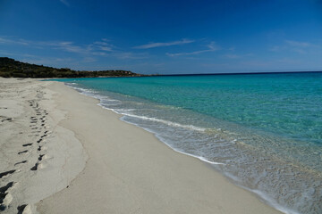 La plage de Ghjunchitu, en Corse 
