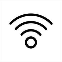 internet connection icon. Wireless and wifi icon or wi-fi icon sign for remote internet access, Podcast vector symbol, vector illustration. made for your phone site and use. Wi-fi flat design.