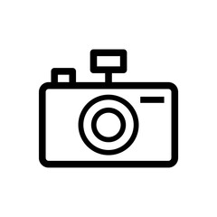 Camera Icon in trendy flat style isolated on grey background. Camera symbol for your web site design, logo, app, UI. Vector illustration