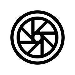 Obraz premium camera shutter icon, aperture icon, camera lens icon, Vector illustration