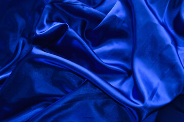 arrière plan de satin bleu