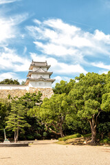 Naklejka premium Akashi Castle Park in Hyogo, Japan - The Remains of the Castle