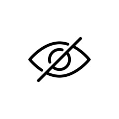 Eyesight symbol. Retina scan eye icon, Vision icon, eye icon, Simple eye icon vector. Eyesight pictogram in flat style.