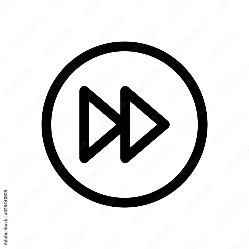Poster next vector icon, forward button symbol. rewinding icon flat. illustration isolated vector sign symb
