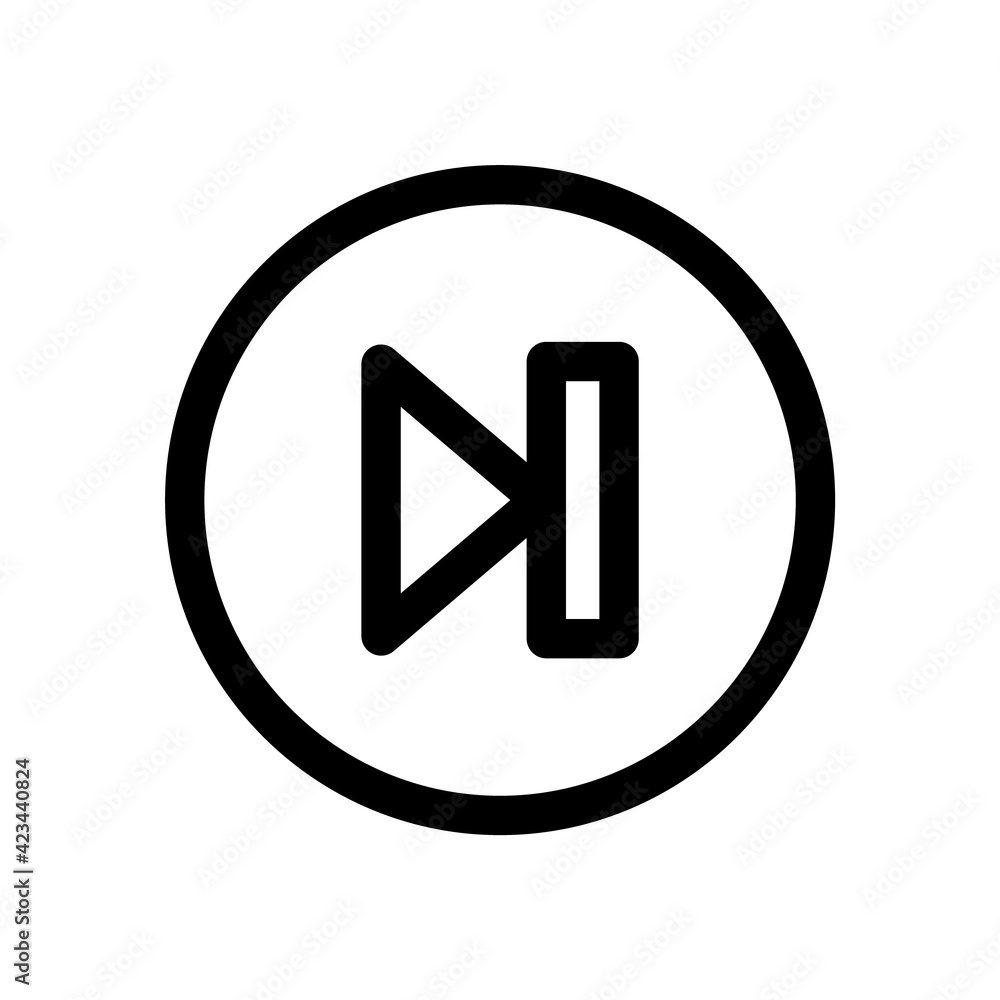 Poster next vector icon, forward button symbol. rewinding icon flat. illustration isolated vector sign symb