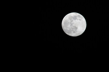 fullmoon with a black background