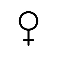 female sign icon. female symbol isolated icon vector illustration design