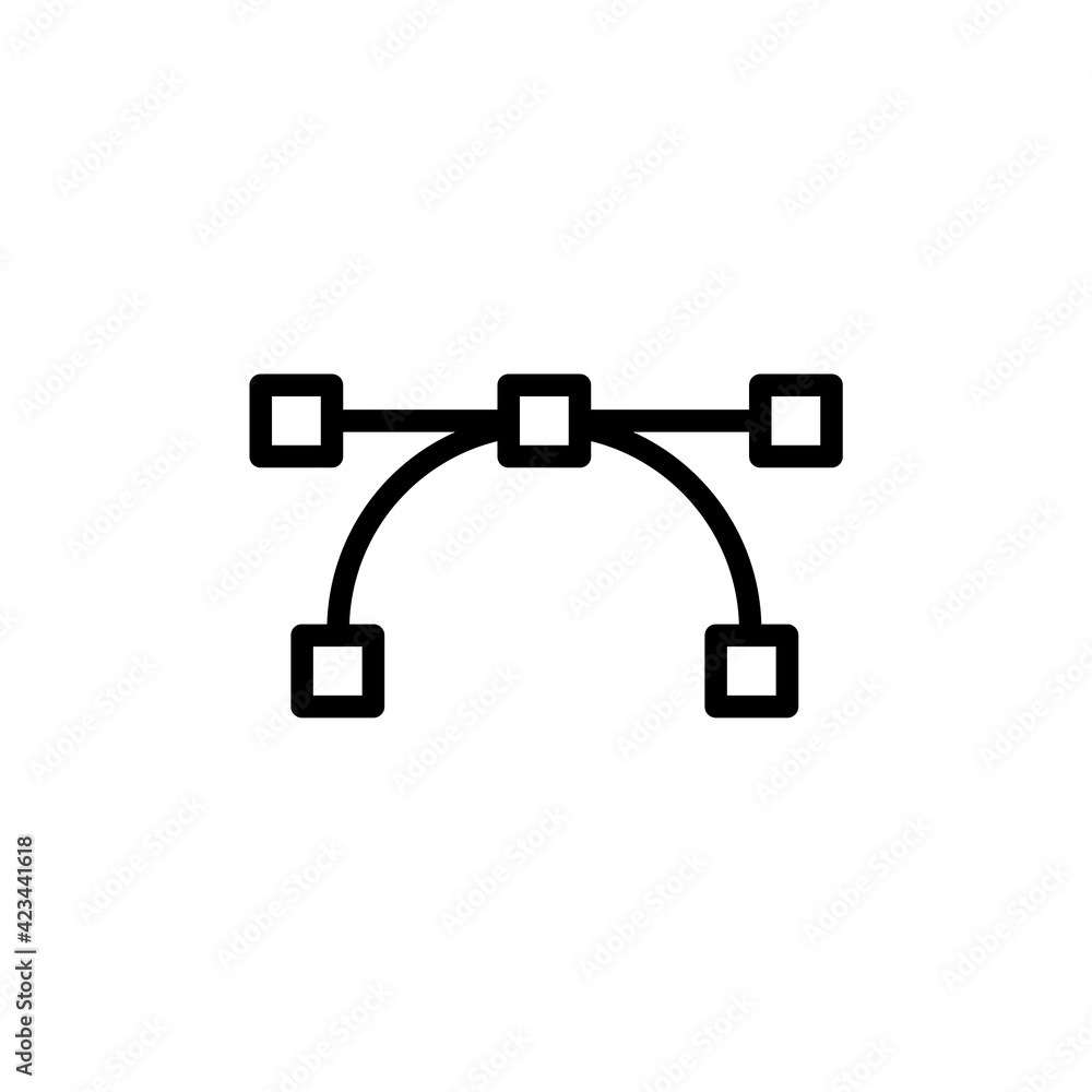 Poster pen-tool simple vector icon. modern, simple flat vector illustration for web site or mobile app
