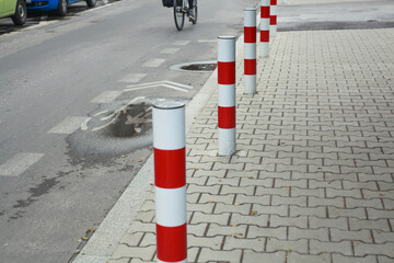 abstract empty old road leading forward
