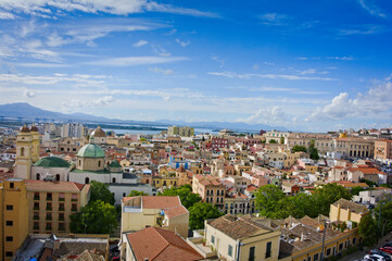 Fototapeta na wymiar View over Cagliaria, Sardinia, Italy
