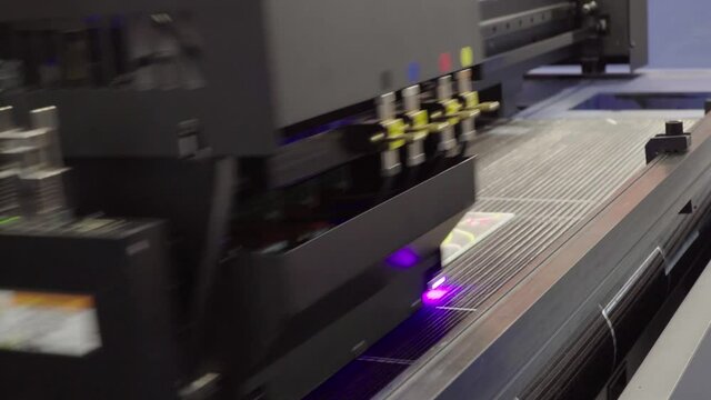Large format high speed industrial ultraviolet printer for printing promotional products