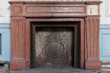 The abandoned old palace in Pilica in Poland