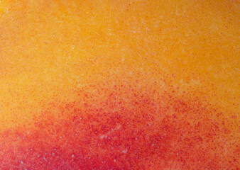 Macro photography of the skin of an organic peach