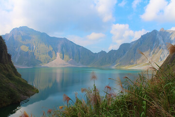 Pinatubo volcano crater lake. Luzon island, Philippines.