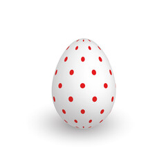 Colorful 3D realistic Easter egg