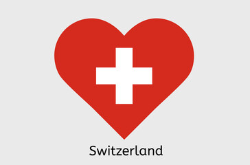 Switzerland country flag icon, Swiss flag vector illustration, Europe