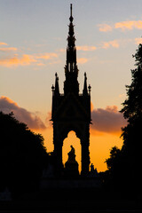Albert Memorial at sunset