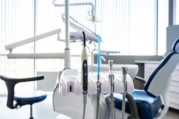 Equipment in the dentist's office, tools.