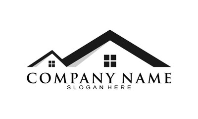 Elegant house vector logo