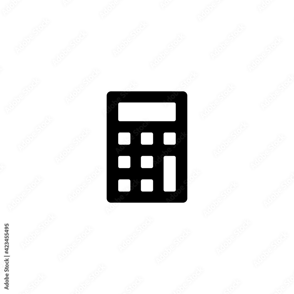 Poster calculator icon vector for web, computer and mobile app