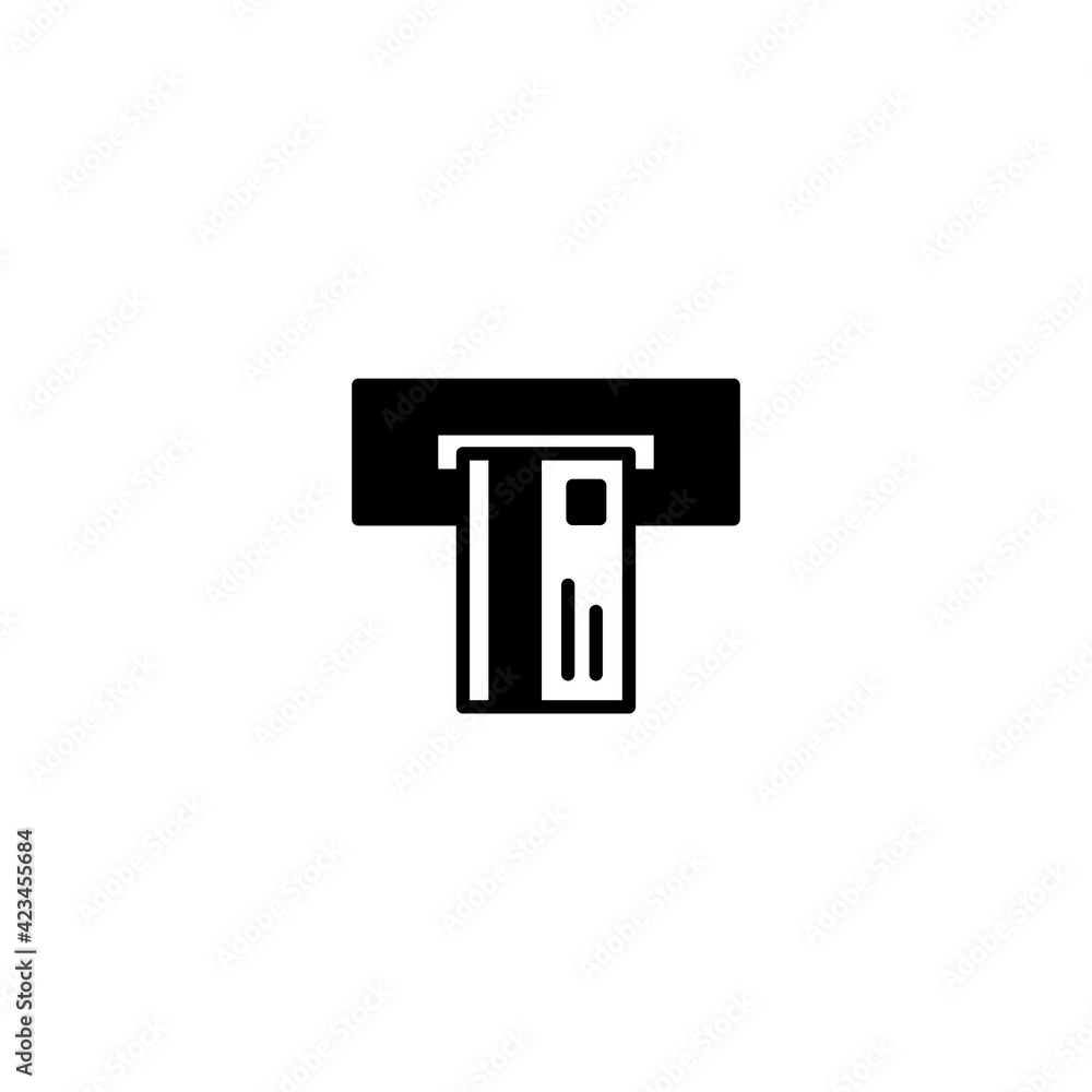 Poster atm icon vector for web, computer and mobile app