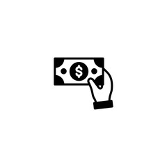 Hand holding money, Payment icon vector for web, computer and mobile app