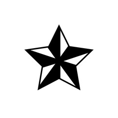 Star shaped vector illustration icon