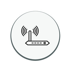 Illustration Vector graphic of router icon