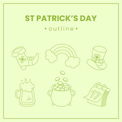 set of icons Patrick's day