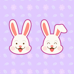 easter bunny with eggs