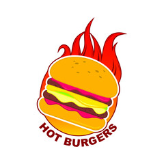 Vector illustration of hot or spicy food theme