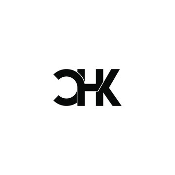 chk letter original monogram logo design