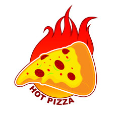 Vector illustration of hot or spicy food theme