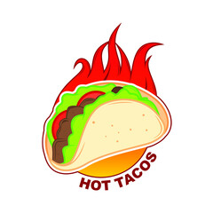 Vector illustration of hot or spicy food theme