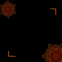 Fototapeta premium background frame black gold