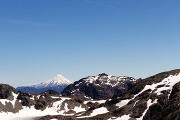 Osorno volcano from the top of the hill