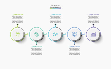 Business data visualization. timeline infographic icons designed for abstract background template milestone element modern diagram process technology digital marketing data presentation chart Vector