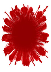 男気フキダシ・朱墨ベタフラッシュ