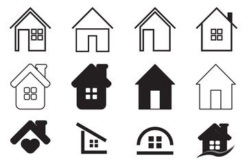 Simple Set of Home Icon Related Vector. Editable Stroke