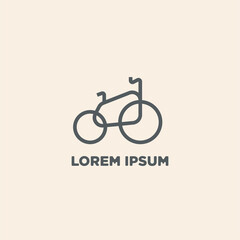 bicycle simple logo icon , for brand and company