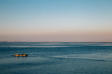 Obraz premium Gogunsan Islands and sunset sea in Gunsan, Korea