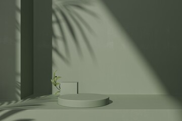 Abstract background for product presentation, podium display, minimal pastel . 3d render