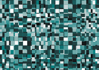 bright design background, abstract, pixels, squares, tiles, glass, shards, water, blue, turquoise, paper, seamless pattern, geometric background, winter, digital, material, illustration, print, 