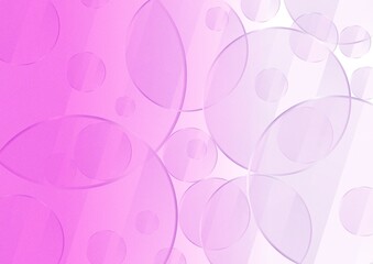 Fototapeta na wymiar 円が重なる透明感のあるピンク色の抽象背景 no.03