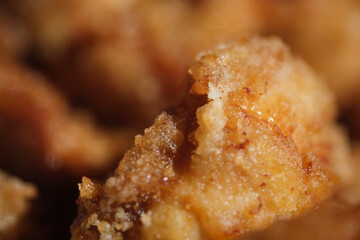 美味しい唐揚げのアップ