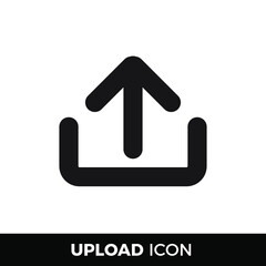 Upload icon vector, symbol for website and graphic design. Eps 10 vector illustration.