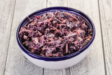 Cole slaw salad with cabbage