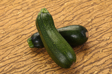 Raw ripe zucchini
