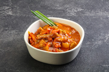 Meat goulash with vegetables
